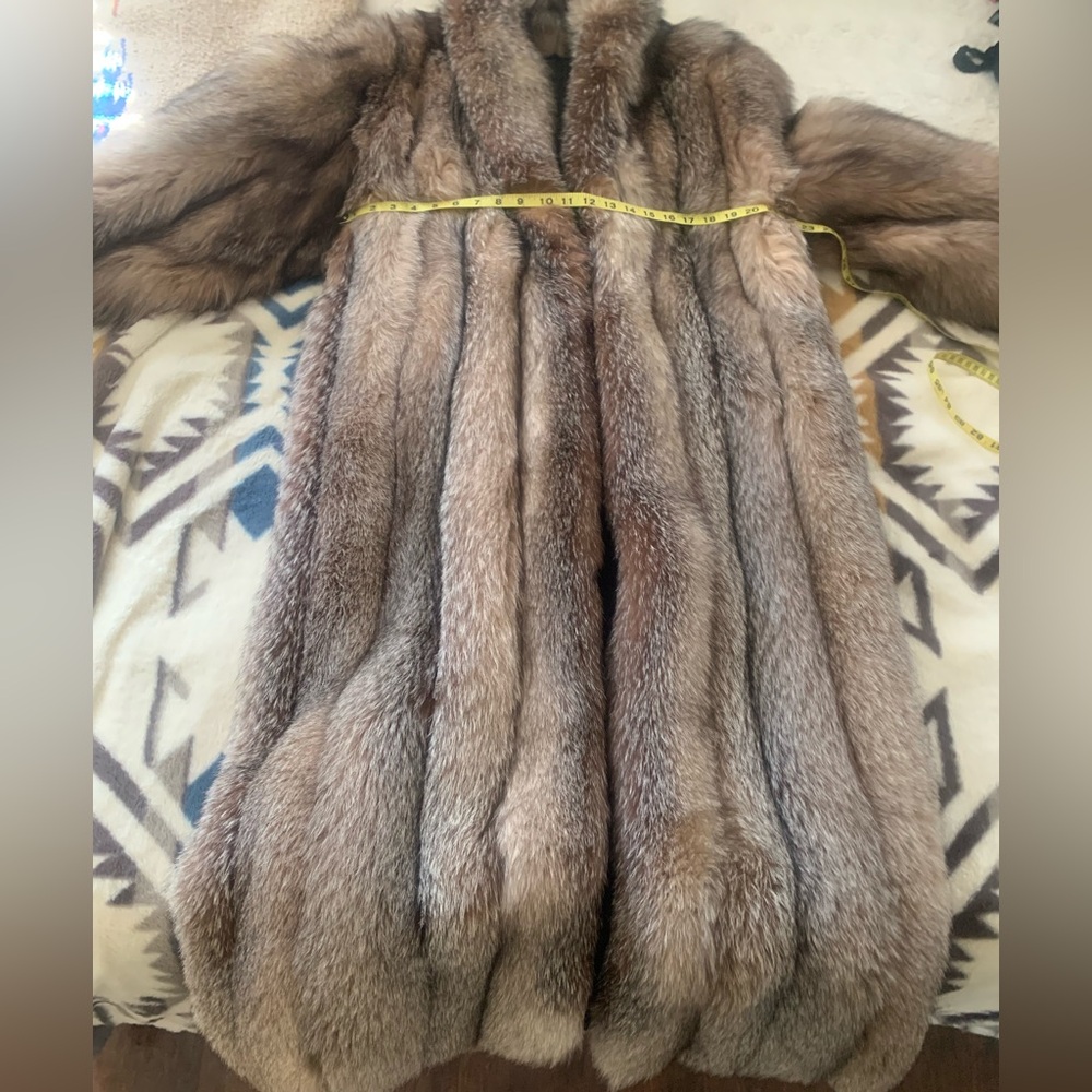 Crystal Fox Fur Coat full length